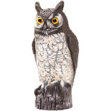 Dalen 16" Brown Great Horned Owl Scarecrow Garden Statue