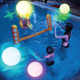 FANL Pool Toys Light Up Pool Beach Game Balls, 4 Pack 8 Light Modes Pool Activities Decorations