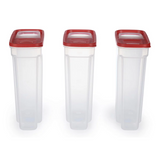 Rubbermaid Flip Top Cereal Keeper, 3 Pack Modular Food Storage Container