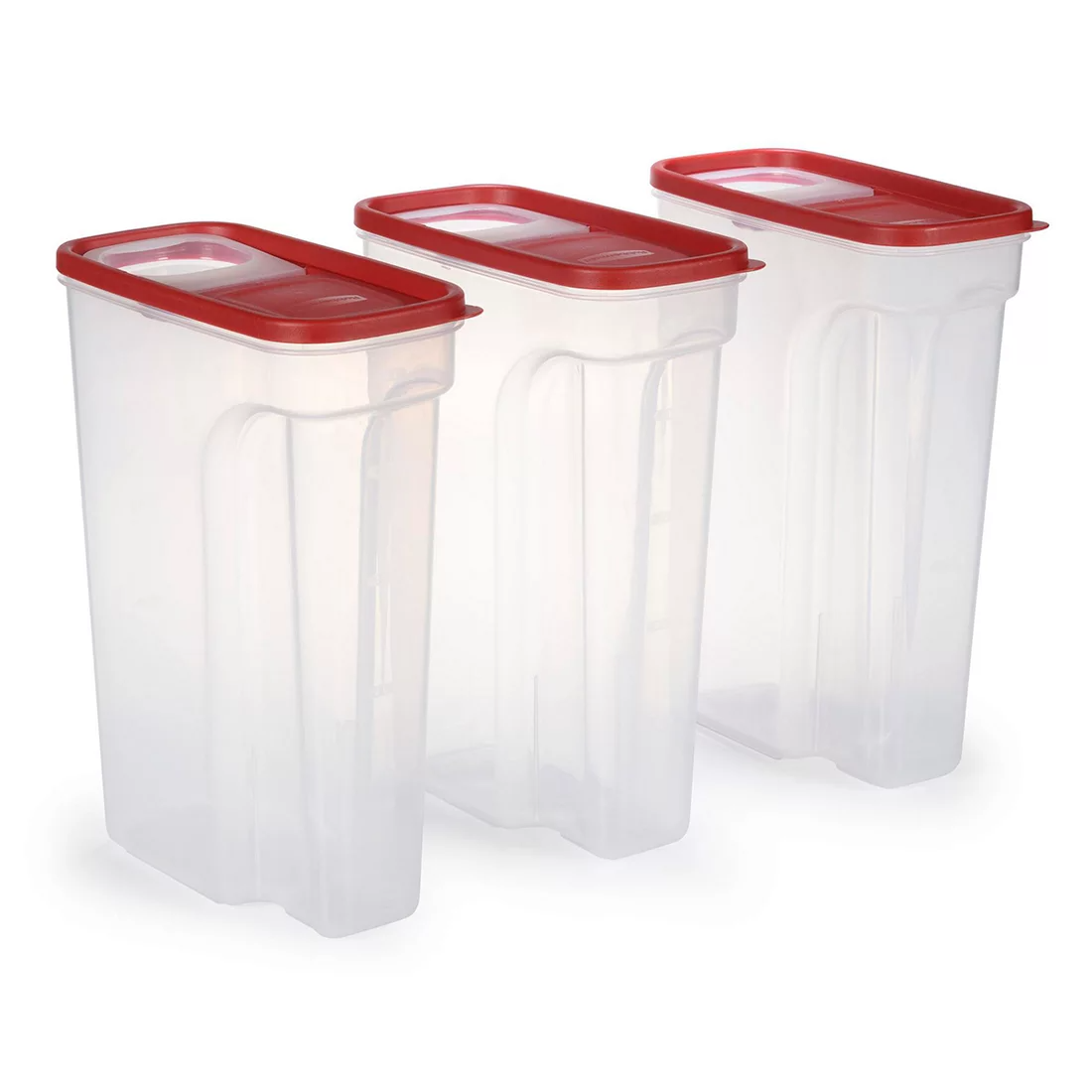 Rubbermaid, Modular Flip-Top Cereal and Food Storage Container, Red, 22 Cup  NEW