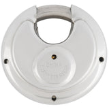 Brinks Stainless Steel Discus Padlock, 70mm Body with 5/8 inch Shackle