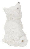 Howling American Resin Eskimo Puppy Statue