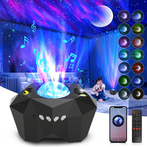 Star Projector, 3 in 1 LED Galaxy Moon Projector, 55 Lighting Effects Night Light Aurora Projector