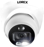 Lorex Indoor/Outdoor 4K Dome Security Camera, Add-On Analog Camera for Wired Surveillance System, Active Deterrence, Color Night Vision Motion, 1 Dome Camera