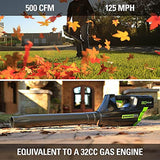 Greenworks 80V Trimmer Blower Combo With Two 2AH Batteries and Charger