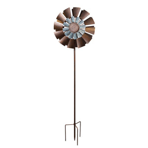 Stylecraft Metal Farm Wind Spinner, 23" Dia. x 10.25" W x 83.75" H