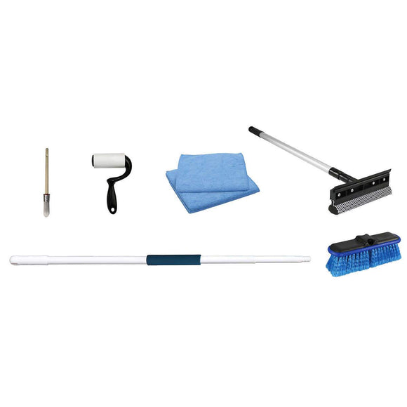 Unger Rinse N Go Ultimate Auto Kit, 5' Adjustable Telescoping Pole