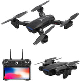 UKING Foldable Drone with 1080p HD Camera, Quadcopter with Wide Angle 480P FPV Live Video with Gesture Control/Follow me Mode/Altitude Hold for Last 18 mins