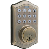 Honeywell Antique Brass Keypad Electronic Knob Entry Door Lock