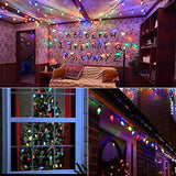 Brizled C9 Christmas Lights Multicolor, 16ft 25 LED Faceted C9 Outdoor Christmas Lights, 120V UL Certified C9 Xmas Lights, C9 String Lights Connectable for Indoor Christmas Tree, Wreath, Yard, Patios