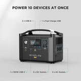 EcoFlow RIVER Pro Portable Power Station, 720Wh Power Multiple Devices, Recharge 0-80% Within 1 Hour