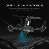 UKING Foldable Drone with 1080p HD Camera, Quadcopter with Wide Angle 480P FPV Live Video with Gesture Control/Follow me Mode/Altitude Hold for Last 18 mins