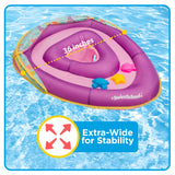 Swim School Unisex Grow-With-Me Baby Boat Pool Toy, Pink Mermaid, for Kids Ages 6-24 Months, 3 Bonus Toys Included!
