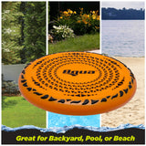 Aqua G'ripped Flying Disc, No Slip Grip for Water or Land 9" Diameter