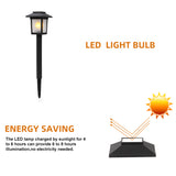 UBesGoo LED Solar Lantern Torch Light Garden Landscape Light, 6 Pack