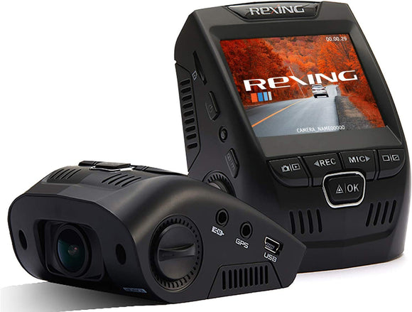 Rexing V1 Basic Dash Cam 1080P FHD DVR Car Driving Recorder, 2.4