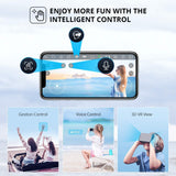 DRONEEYE 4DV13 Drone for kids Adults with 1080P HD FPV Camera, Foldable Mini RC Quadcopter With Waypoint, Functions,Headless Mode,Altitude Hold,Gesture Selfie,3D Flips,Beginners Toys Gifts