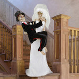 Animated Newly Dead Skeletons, 6 Ft Halloween Prop Interactive Couple