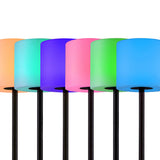 Seville Classics GloGlobe Colorful Solar LED Lamp, 15 LED Colors Versatile Light