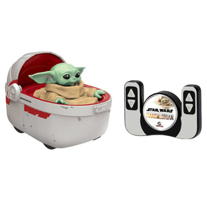 Grogu The Child 9" Remote Control 2.4 Ghz Vehicle Hover Pram Star Wars RC Car