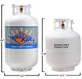 Flame King 30 lb Empty Steel Propane Cylinder with OPD Valve