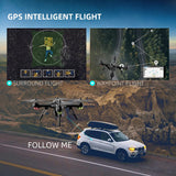 Cheerwing U59 Drone with Camera 4K, 2.4G RC Quadcopter 5G WiFi FPV Drones,GPS Auto Return,Altitude Hold,Follow Me,2 Batteries