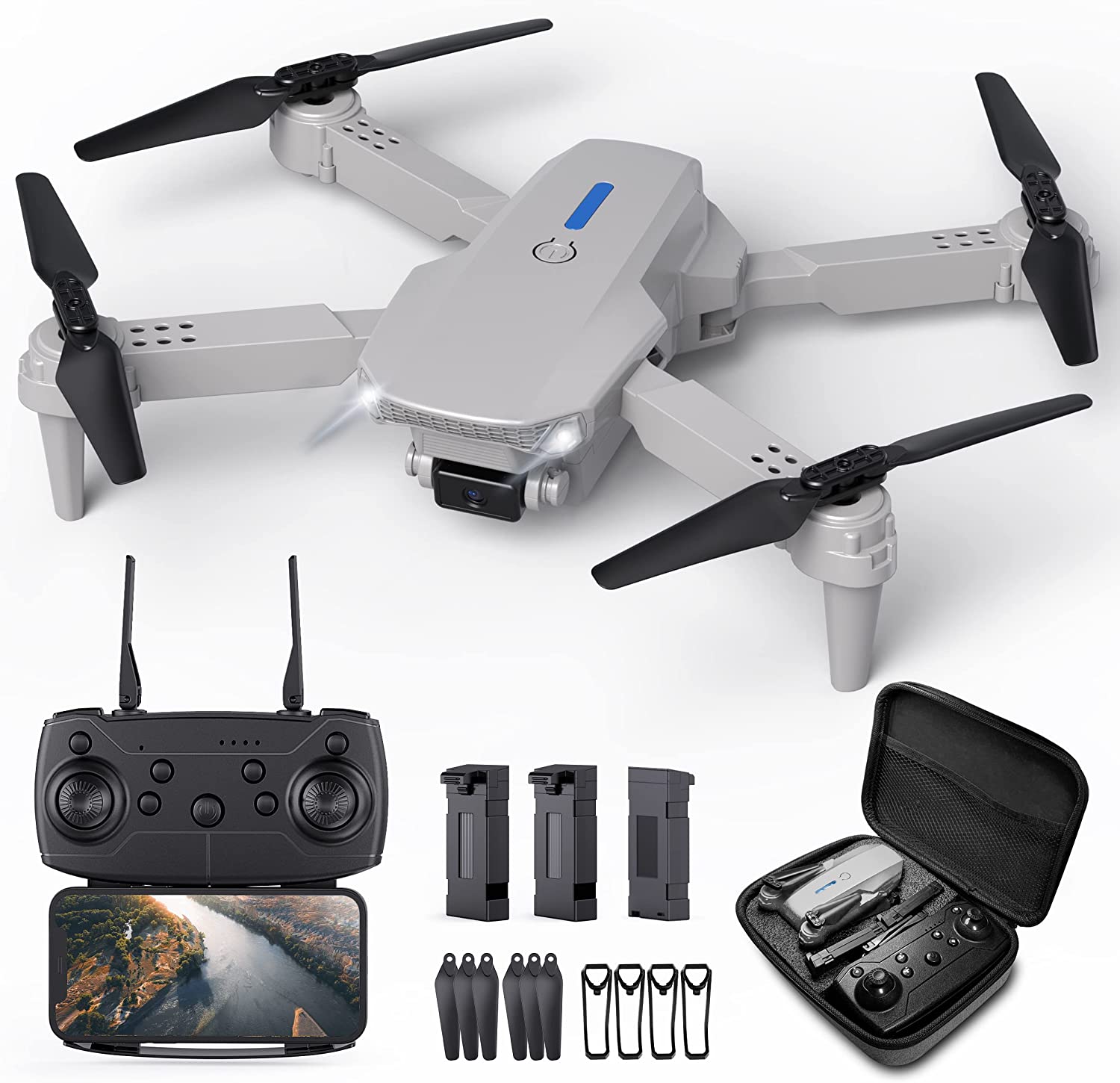 bar årsag episode Hilldow Foldable Drone with Camera 1080P HD Mini Drone – Homesmartcamera