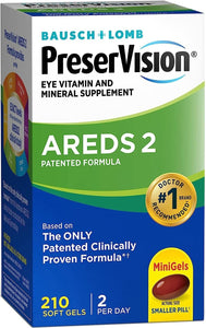 Bausch Lomb PreserVision AREDS 2 Formula, 210 Soft Gels