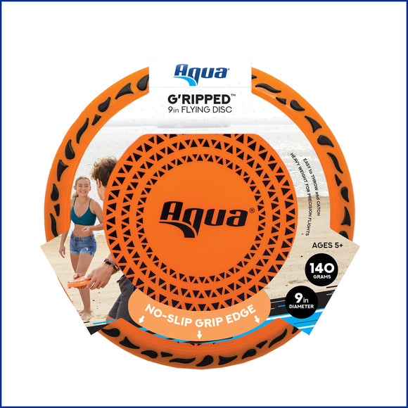 Aqua G'ripped Flying Disc, No Slip Grip for Water or Land 9