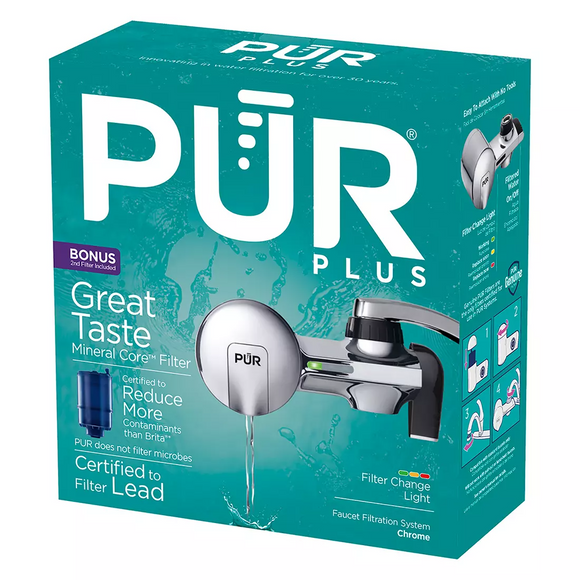 PUR Horizon Faucet Mount Water Filter with CleanSensor Monitor