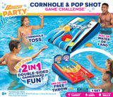 Banzai 2-in-1 Cornhole & Basketball Target Toss Pool Games Ages 8 and up
