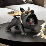 Big Mouth French Bulldog Butler Storage Box with Tray Nordic Sculputre Ornament Figurine Decoration Craft Decor Animal