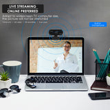 Full HD 1080P Webcam Manual Focus USB 2.0 Driver Free Computer Web Camera with Built-in Microphone for Car Video Conference
