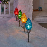 Faceted C9 Big Bulb Pathway Light, 8pc