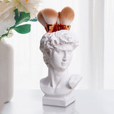 GadgetVLot Flower Pot Vase Art Sculpture Resin Statue Creative Small Head David Portrait Home Decoration Pen Holder