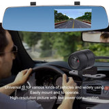 Wide-Angle Car Rearview Recorder Review Mirror DVR Front And Back Recorded Dash Cam