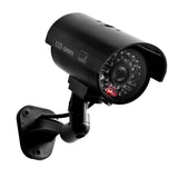 Fake Camera Dummy Waterproof Security CCTV Surveillance Camera With Flashing Red Led Light Bullet Camera Outdoor Indoor Use for Driveway Garden Patio Porch