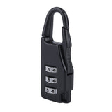 Security 3 Combination Travel Zinc Alloy Suitcase Luggage Bag Jewelry Boxes Tool Chests Code Lock Zipper Padlock Keyed Padlock