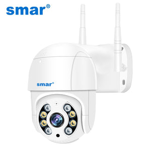 Smar Outdoor PTZ Wireless IP Camera 4X Digital Zoom Speed Dome Mini WiFi Security CCTV Audio Camera Ai Humanoid Detection