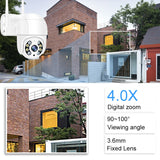 Smar Outdoor PTZ Wireless IP Camera 4X Digital Zoom Speed Dome Mini WiFi Security CCTV Audio Camera Ai Humanoid Detection