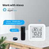 Tuya Wifi Temperature and Humidity Sensor Lcd Screen Display for Alexa