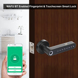 Wafu Fingerprint Handle Password Lock Touchscreen Biometric Password Security Smart Lock