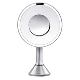 simplehuman 8” Round Sensor Mirror with 5x and 10x Magnification