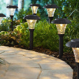 Mainstays Solar Powered  LED Stanford Pathway Light, 8 Count 10 Lumens