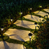 Gigalumi Solar Path Lights, 8 Pack LED Garden Lights Solar Pathway Warm White Lights
