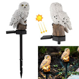 Garden Resin Owl Statue with Solar LED Lights