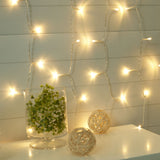 Mainstays 96-Count Indoor Curtain Lights, with Warm White LED Light Bulbs