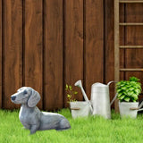 Yawots Resin Cute Gardening Decoration Dog Statue