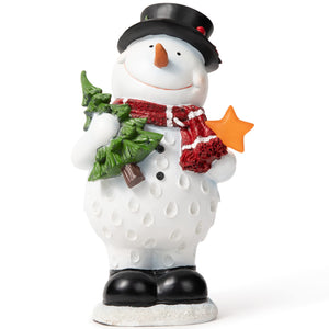VP Home Christmas Snowman with LED Glowing Star Holiday