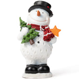 VP Home Christmas Snowman with LED Glowing Star Holiday